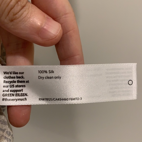 Printed Eileen Fisher Blouse - Picture 4 of 4